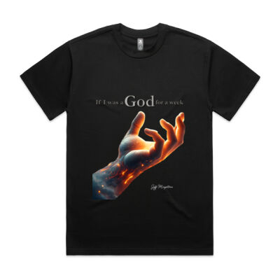 If I was a God for a week Mens Heavy T-shirt Thumbnail