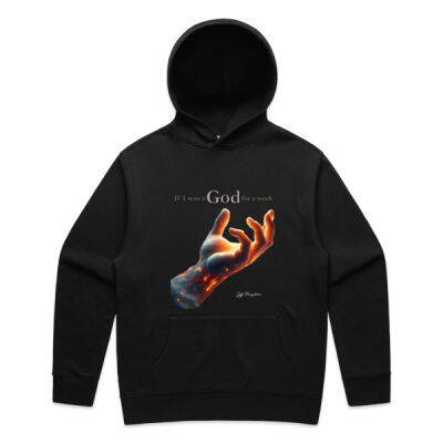 If I was a God for a week Relaxed Hoodie Thumbnail
